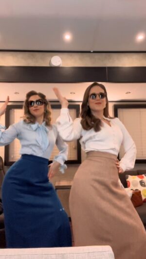 Pascale Hutton Instagram - Dancing in my trailer to @meghantrainor! Did we make you look? 😎 
@phutton #Hearties #MadeYouLook #MadeYouLookChallenge