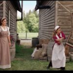 Pascale Hutton Instagram - Always know we’re in for a fun scene when @erinkrakow and I get to tie on the kerchiefs! #season11 #wcth #hearties