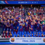 Patri Guijarro Instagram - CAMPEONAS DE EUROPA 2024 🏆💙❤️ Por segunda vez consecutiva. Por tercera vez. El póker que culmina 4 títulos esta temporada. UNA LOCURA 😳