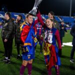 Patri Guijarro Instagram - SUPERCAMPEONAS 🏆💙❤️ Gracias culers por el apoyo en Butarque. El primer título ya lo tenemos. ¡Vamos a por más! 💪🏼
