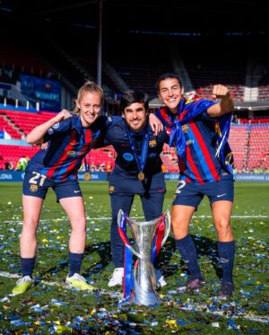 Patri Guijarro Instagram - CAMPEONAS DE EUROPA 2023 🏆💙❤️✌🏼