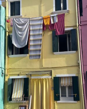 Patricia Arquette Instagram - Underwear wars. I win.  #Burano