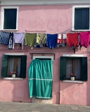 Patricia Arquette Instagram - Underwear wars. I win.  #Burano