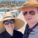 Patricia Kelly Instagram - Besos de Mallorca!💋♥️ @denis.sawinkin.official #sundayvibes #coupleday #restingday #love #mallorca #newhat #patriciakelly #thekellyfamily #kellyfamily