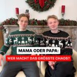 Patricia Kelly Instagram - Christmas Family Q&A 🎄🎁👨‍👩‍👦‍👦 Wer hinterlässt das größte Chaos? @patriciakelly.official oder @denis.sawinkin.official ⁉️ @sawinkinalexander @iggikelly_official #christmas #family #questions #answers #whoisit #chaos #familie #weihnachten #patriciakelly #kellyfamily #thekellyfamily