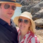 Patricia Kelly Instagram - Ihr Lieben, wir grüßen euch aus unserem Kurzurlaub auf Mallorca und hoffen, ihr habt genauso gutes Wetter wie wir 😍🇪🇸🏝️💛 Besos de Mallorca 😘😘 @denis.sawinkin.official #mallorca #auszeit #island #sun #sonne #spring #marriage #love #family #patriciakelly #kellyfamily