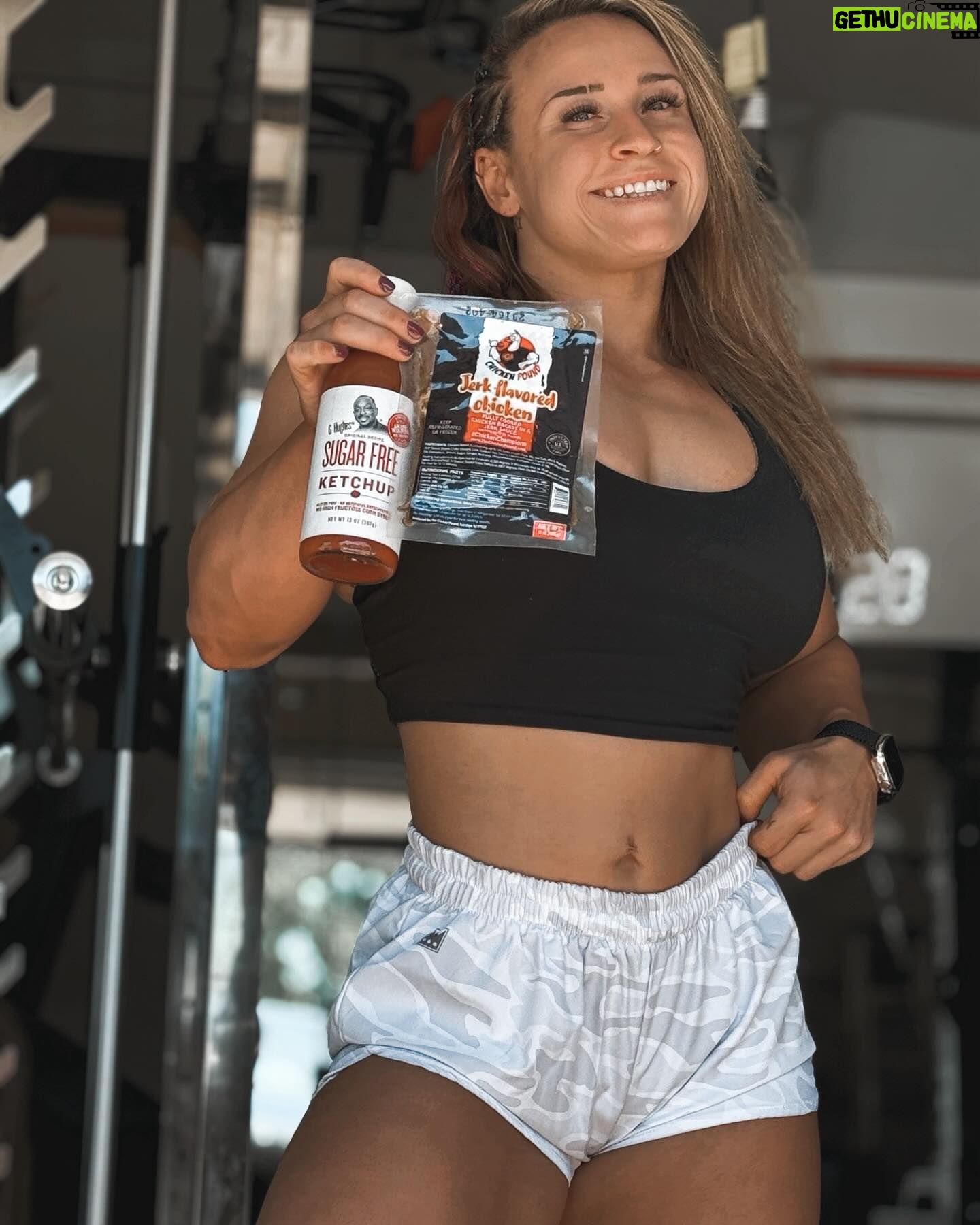 Patricia Parker Instagram - Home from another set of @tnawrestling TV tapings, just in time for my @thechickenpound delivery! 10 great flavors, but this jerk flavor just hits different. I pair it with @ghughessugarfree ketchup to get my sauce fix 💪🏼 I prefer mine cold, straight out of the bag, but you can microwave, air fry, or heat in a pan for variety 👩🍳 Use code JUGGERNAUT for 10% off if you’re a repeat customer OR JUGGERNAUT20 if you’re trying it out for the first time! #thechickenpound #chickenchampions #mealprep #mealprephacks #Gainz
