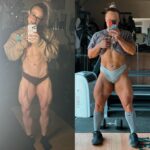 Patricia Parker Instagram - It’s all a part of the journey or whatever fitness influencers say, right? 3/31/23 versus 3/31/24 One year difference. 128lbs vs 155lbs. 💊 @5percentnutrition // JUGGERNAUT 💪🏼 @tuffwraps // JORDYNNE 🏋🏼‍♀️ @bruteforce_au // JUGGERNAUT 👨‍⚕️ @magnus_medical 🐓 @thechickenpound 📺 @tnawrestling @axstv