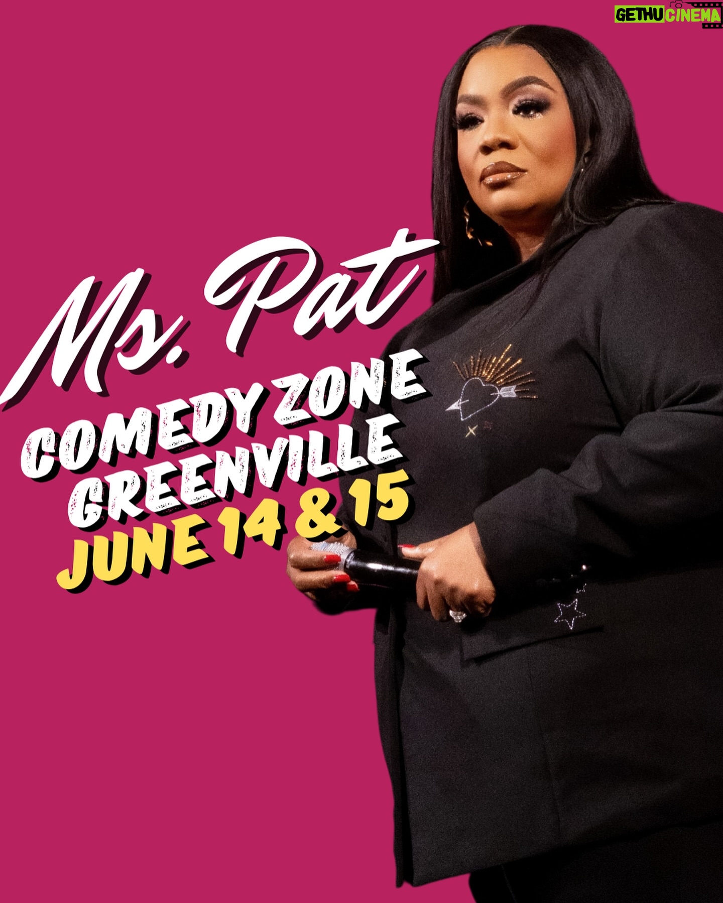 Patricia Williams Instagram - SWIPE ➡️ I’m on tour and working on a brand new hour for something special! 👀 Drop your city and I might come through! Tickets at mspatcomedy.com. 🔥NEW DATES BELOW: May 31 Cincinnati, OH Taft Theater June 1 Columbus, OH Southern Theater June 8 Chandler, AZ Gila River Resorts June 14-15 Greenville, SC Comedy Zone June 20-21 Greensboro, NC Comedy Zone July 12-13 Salt Lake City, UT WiseGuys July 19-20 Providence, RI Comedy Connection August 2-3 Tulsa, OK Bricktown Comedy Club August 23-24 Springfield, MO Blue Room Comedy Club August 30-31 Huntsville, AL Stand Up Live #TheMsPatShow #mspat #live #thingstodo #photodump