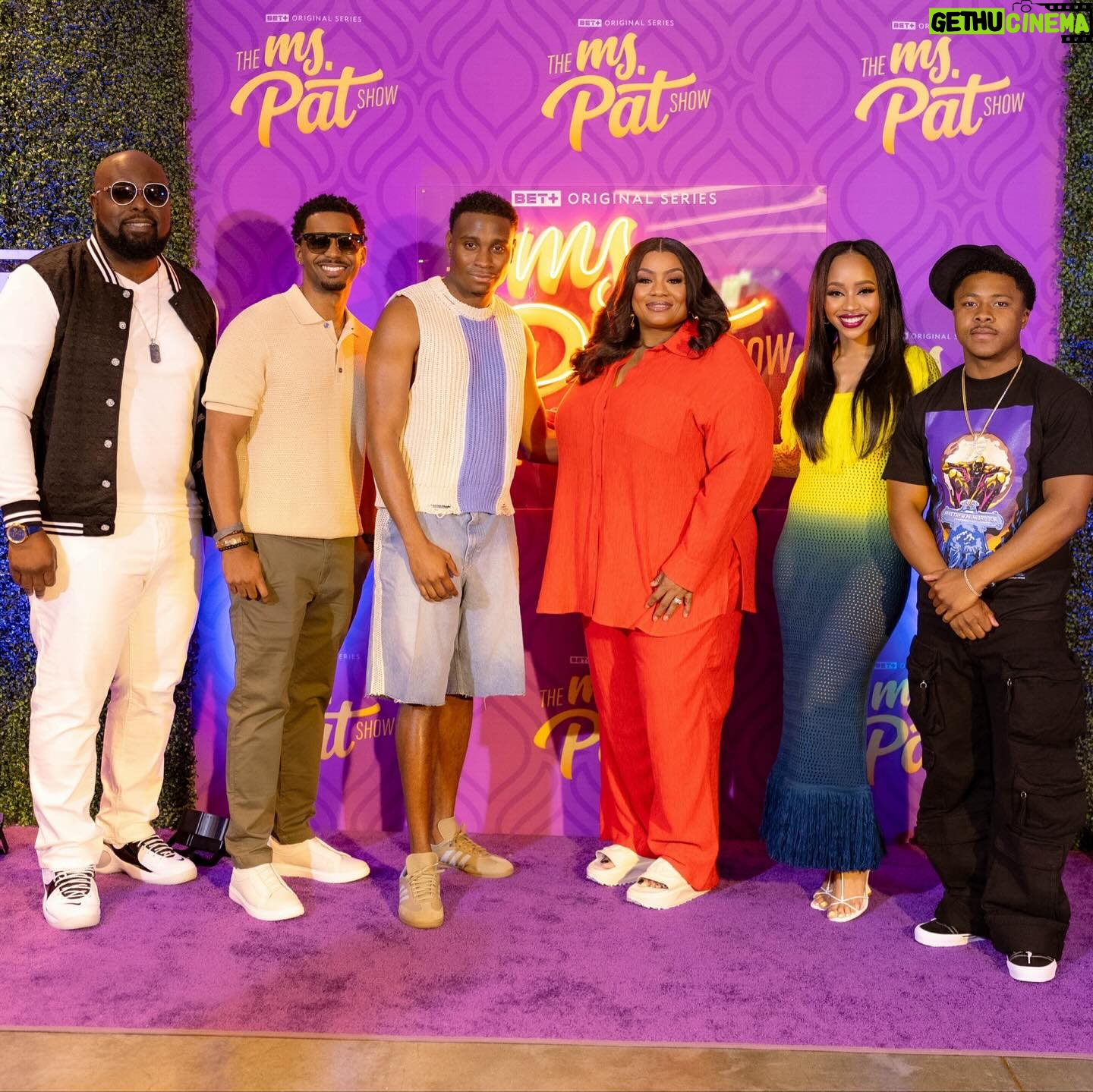 Patricia Williams Instagram - My team’s the meanest thing ya ever seen. 🔥 We missed you @tamiroman and @brittanyinge ❤️ Can you name a better cast? I’ll wait. May 23RD is #BreakTheAppDay on @betplus! Tune into #TheMsPatShow 🔥 #mspat #themspatshow