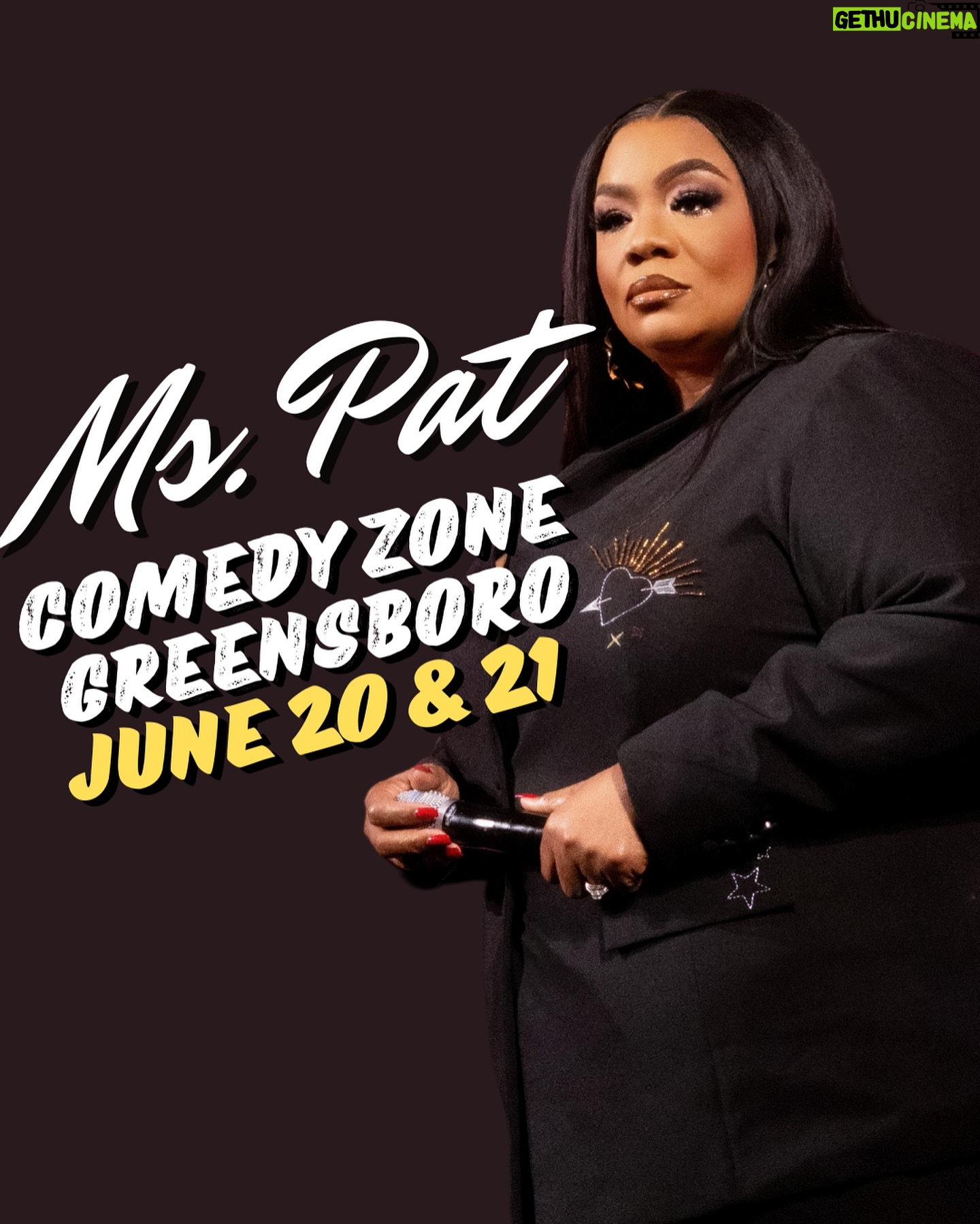 Patricia Williams Instagram - SWIPE ➡️ I’m on tour and working on a brand new hour for something special! 👀 Drop your city and I might come through! Tickets at mspatcomedy.com. 🔥NEW DATES BELOW: May 31 Cincinnati, OH Taft Theater June 1 Columbus, OH Southern Theater June 8 Chandler, AZ Gila River Resorts June 14-15 Greenville, SC Comedy Zone June 20-21 Greensboro, NC Comedy Zone July 12-13 Salt Lake City, UT WiseGuys July 19-20 Providence, RI Comedy Connection August 2-3 Tulsa, OK Bricktown Comedy Club August 23-24 Springfield, MO Blue Room Comedy Club August 30-31 Huntsville, AL Stand Up Live #TheMsPatShow #mspat #live #thingstodo #photodump
