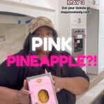 Patricia Williams Instagram - Y’all ever heard of a pink pineapple? Let’s try it! 🍍 @themspatproject is almost done and I’m cooking in my kitchen! Yall want to see more kitchen videos? Let me know! #LosAngeles you’re up next May 3! Get your tickets at mspatcomedy.com! #challenge #tastebuds #mspat #food
