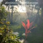 Patrisse Cullors Instagram – Abolitionist Meditations: Compassion For Self 

“Abolitionist Meditations” is an innovative meditation series developed by Patrisse Cullors, artist/abolitionist and co produced by Avriel Epps artist/scholar. This thought-provoking series uniquely combines elements of imagination, healing, and transformation. Cullors and Epps utilize meditative practices as a vehicle to promote a deeper understanding of abolitionist principles, fostering a mental and emotional shift towards a world that is centered in care. The series emphasizes self-awareness and introspection as tools for not only personal growth, but also for societal change, underlining the power of individual and collective healing in the pursuit of transformation. It encourages participants to imagine a world free from violence and harm and to actively work towards a vision, integrating transformative ideals into their daily lives.

#abolitionistmeditations #meditation #lovingkindnessandcompassion #healing