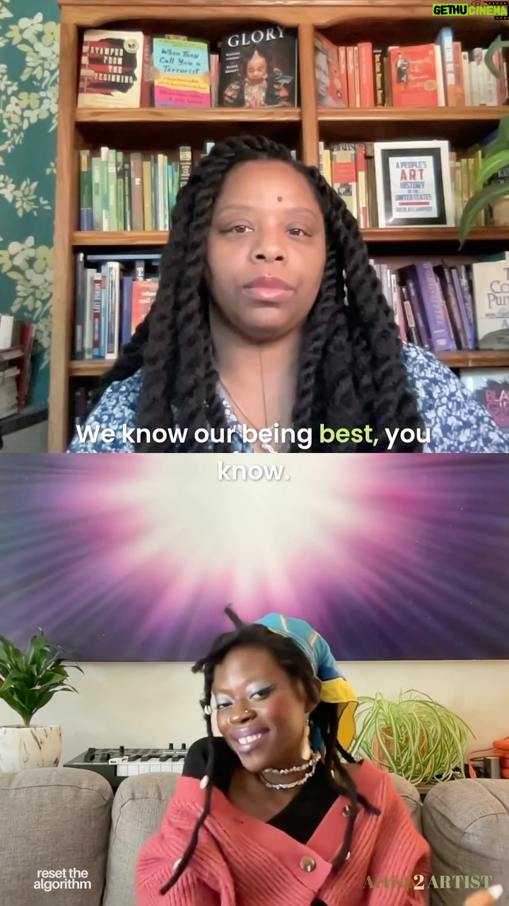 Patrisse Cullors Instagram - Looking at the creation process through the eyes of JOJO ABOT is a privilege, as she is letting us into her world and shows us how she reconciles big ideas and translates them into beautiful and digestible works that can resonate with masses. The privilege of imagination is one such big idea that JOJO ABOT translated for us during this heartfelt conversation. We often overlook the circumstances needed to create, and in doing so forget about a large body of work from artists that may not have the space and time to create as they would choose to. Both the creation and consumption of art comes with a layer of privilege we need to recognize. This is just one idea that seems simple but is lost until it is called into the light. It takes a lot to create, and the barrier is lifted higher and higher as living standards are pushed lower and lower in our society. This is why talking to artists and shedding light on creation is so important now more than ever. As we attempt to create a more equitable world for everyone, artists are a massive key and catalyst in this shift. Join this conversation with JOJO ABOT as we continue to unlock the realities of the world we want to live in! Tuesday April 2nd at 9am PT! Link in bio