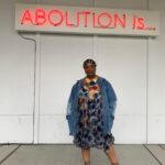 Patrisse Cullors Instagram - A year ago I installed this piece on Vashon Island for the Vashon Center of the Arts. Abolition is… is outdoors on the Breezeway of the center’s building. Every car that passes by must reckon with the concept of abolition. Ask themselves what Abolition is to them. Since it’s installation, the center has programmed dozens of convos and art projects around this piece. I am grateful for art and I’m grateful for abolition.