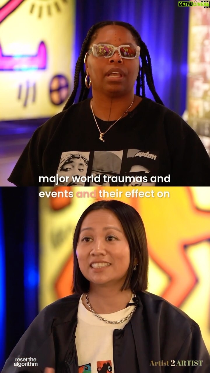 Patrisse Cullors Instagram - We could not have said it better ourselves @lumit ! Art is in fact a “vehicle for radical change, for wildly expanding people’s imaginations, and making people exist in the world in a different way”. With each of these episodes we aim to show you another way in which art and artists are shaping the world we live in and the future we hope to have. So excited for you all to hear the entire interview, available tomorrow at 12pm ET/9am PT anywhere you get your podcasts. Let’s #ResettheAlgorithm through art! #artist2artist @osopepatrisse
