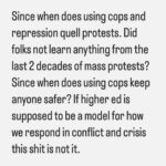 Patrisse Cullors Instagram – I’m an abolitionist. Law enforcement doesn’t keep anyone safe, using law enforcement to quell protests doesn’t work. When folks feel repressed they fight back. How do we keep the collective safe? How about using an abolitionist imagination to help bring in the collective? It’s possible to have peaceful protests and also keep everyone safe. Cops won’t do that. They never have and never will.