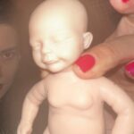 Patti Harrison Instagram - If given the chance i think id be a good mom because id hold the baby like this. And when people in public would yell at me for holding it this way, id say “im so sorry. This better?” Then I’d hold it the right way …and everyone would smile 😊 (P.S- she is awake in these photos! I had her close her eyes for the flash 😌)