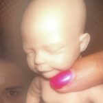 Patti Harrison Instagram - If given the chance i think id be a good mom because id hold the baby like this. And when people in public would yell at me for holding it this way, id say “im so sorry. This better?” Then I’d hold it the right way …and everyone would smile 😊 (P.S- she is awake in these photos! I had her close her eyes for the flash 😌)
