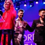Patti Harrison Instagram - Some photos from @lasculturistas Culture Awards live at @lincolncenter . I have never won an award and I never fucking will. But Kylie Minogue from Australia did and she says “Bless the brilliant dancers @the.chris.ralph @gabehyman @rye_red and @tankerbell for their incredible work & persisting thru my injury. Las Culturistas Forever? Je ne C’est pas pour quoi” 💋❤️ Professional Photos by @luquense and @sachynmital ✨
