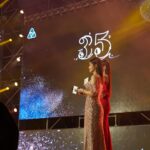 Patty Wu Instagram - ・ 怕大家今晚降溫太冷，看我的禮服照，也許會稍微熱一點，因為最冷的是台上的我們。 女明星不在乎冷不冷，只在乎美。 Dress @jasmine_galleria_taipei Jewelry @swarovski Makeup/hair @wocorey #吳怡霈 #wuipei29 #パティ #主持女子 #尾牙主持 #活動主持 #典禮主持 #寶佳機構2023尾牙晚宴