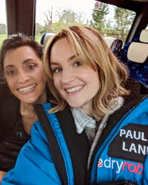 Paula Lane Instagram - Just wrapped with this beauty @rebeccasarker @emmerdale ! When you have laughs like we do I'll take the early starts and late finishes 🥰. It's a good job we can do serious when the cameras roll 🤣