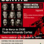 Paula Neves Instagram – Malta! Vamos fazer uma estreia solidária no dia 27 Março – Dia Mundial do Teatro e a receita reverte totalmente para a Casa do Artista!
Cada bilhete tem um valor simbólico de 8€
Estão todos convidados :)
ticketline.pt/evento/terror-e-miseria-no-terceiro-reich-80832