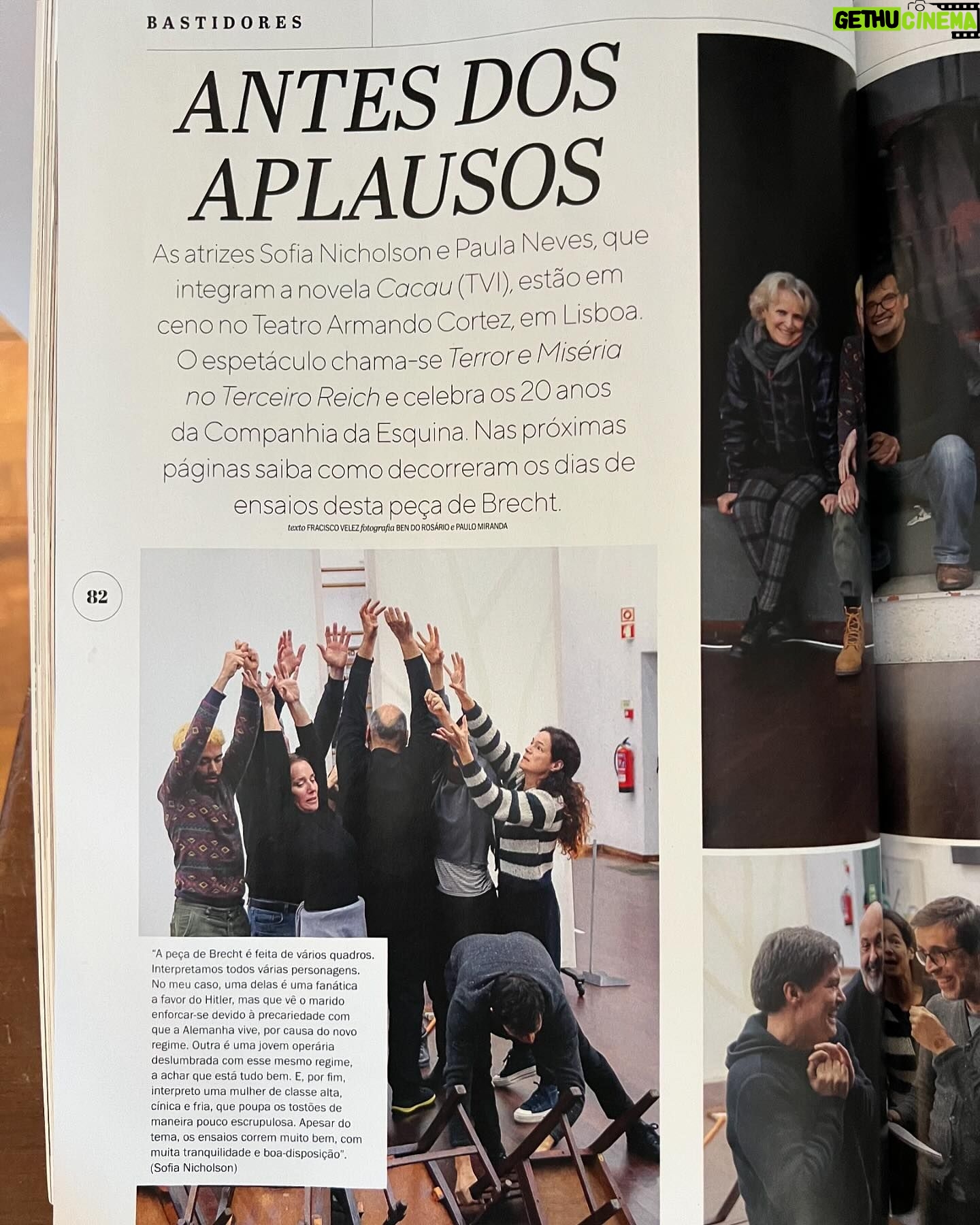 Paula Neves Instagram - Na revista Cristina deste mês! A digressão começa amanhã. Datas: 18 Abril - Santiago do Cacém - Auditório Antonio Chainho 19 Abril - Sto André - Auditório ESPAM 20 Abril - Sines - Centro Cultural de Sines 3 e 4 Maio - Lagoa - Auditório Carlos do Carmo 17 Maio - Ovar - Centro Cultural de Ovar 17 Setembro - Leiria - Auditório José Lúcio da Silva @companhiadaesquina @revistacristina