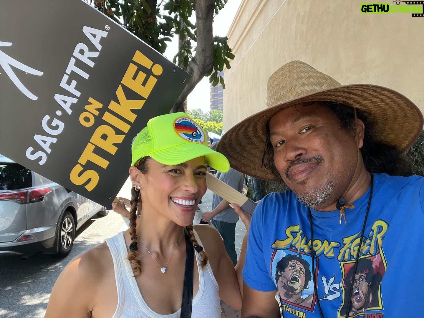 Paula Patton Instagram - "Alone we can do so little; together we can do so much.” -Helen Keller ❤️ 💪🏽 ✨ #wgastrong #writerstrike #sagsftra #sagaftrastrong #standinsolidarityLA