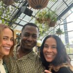 Paula Patton Instagram - I had the incredible honor of celebrating my dear friend Sanford Biggers, a phenomenal artist, and the installation of his magnificent sculpture `Oracle’ at the Hammer Museum.