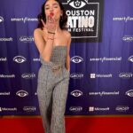 Paulina Chávez Instagram - thank you @houstonlatinofilmfestival for screening The Long Game!! in theaters April 12th! so excited for y’all to see this beautiful film based on a true story <3 jumpsuit by the incredibly talented, @cindycastro_nyc xx