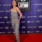 Paulina Chávez Instagram - thank you @houstonlatinofilmfestival for screening The Long Game!! in theaters April 12th! so excited for y’all to see this beautiful film based on a true story <3 jumpsuit by the incredibly talented, @cindycastro_nyc xx