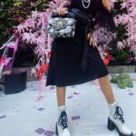 Paulina Chávez Instagram - thank you @betseyjohnson for the beautiful & colorful world you have created for all of us to enjoy 🥂🌈🌟