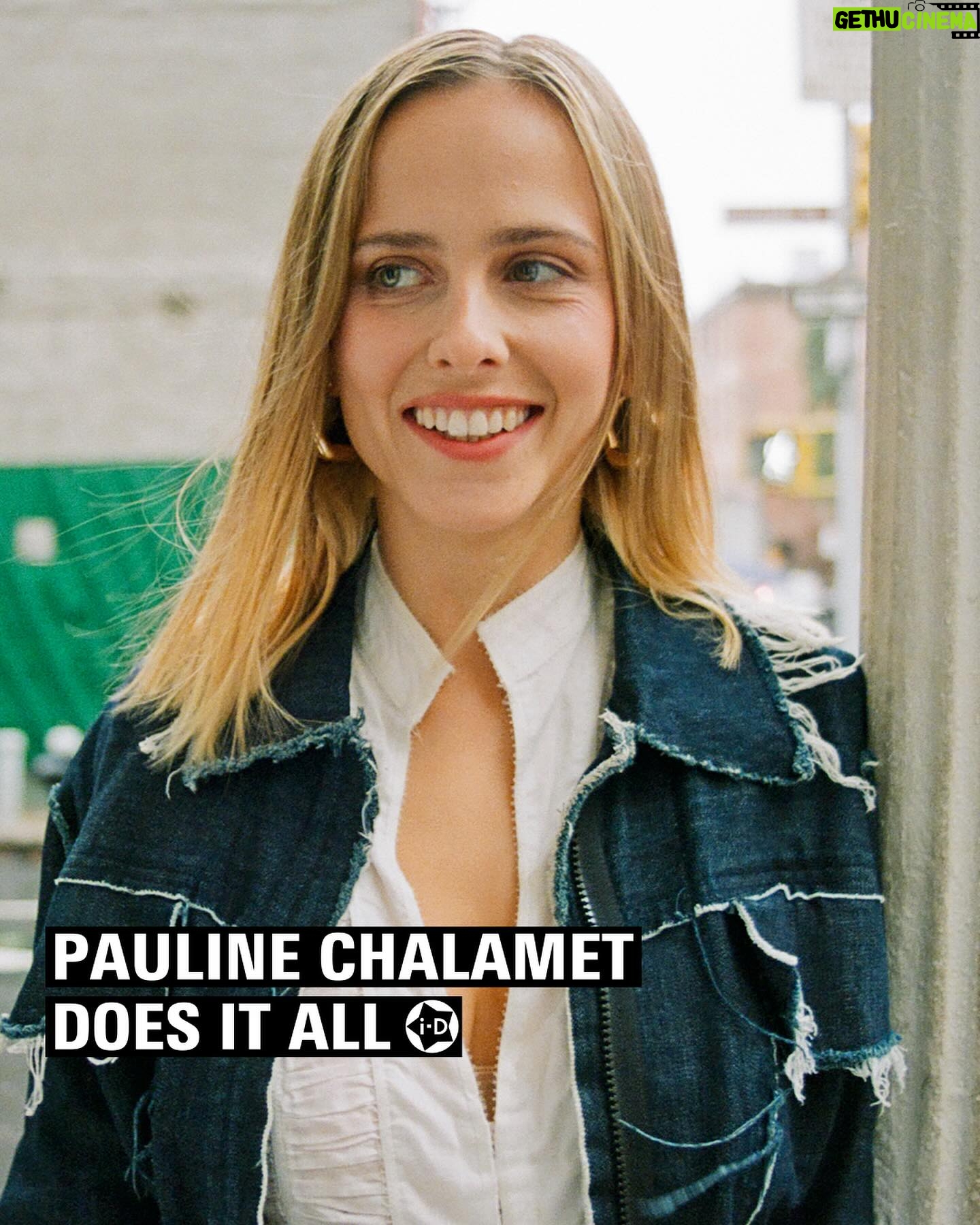 Pauline Chalamet Instagram - Over the course of her seven-year career, @pauline.chalamet learned how to bring projects to life, whether it’s through her recognisable performances or writing, directing, and sometimes starring in her own Paris-set shorts. For her latest, What Doesn't Float, she wanted it to 'be' so badly that she and her friends built a whole production company to make it happen. Enter: Gummy Films, which over the past four years has amassed over 30 projects to it’s name, ranging from genre-spanning short films to several Brockhampton music videos. At the link in bio, Pauline speaks to i-D about stepping behind to camera to work on New York’s hottest new production company, reflects on her career so far and offers some insight into what’s coming next. . . . Text Luke Hicks Photography @_sabrinasantiago #PaulineChalamet