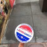 Pauline Chalamet Instagram - just hopped on a citibike my favorite skirt and me to exercise my given right in AmeriKKKa’s democracy 400 years of system racism a pandemic that’s killed too many here exists a blatant schism examples there are plenty but our voices count more than we think it doesn’t stop with this election grab a pen and use your ink your vote is your protection also let’s VOTE LOCAL these reps work for us too speak out, be loud, be vocal about what matters most to you now i’m waiting in the queue to vote for the man and woman i support oh and FYI the problem’s you if you think my skirt’s too short