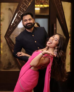Payal Gupta Instagram - Congratulations guys ..❤️ i am feeling so happy to see two wonderful people together .. it was a fairy tale wedding ❤️i love you @poojaa_singh_  and wish you guys lifetime of happiness @poojaa_singh_ @karansharmaa_official 🫶🏻