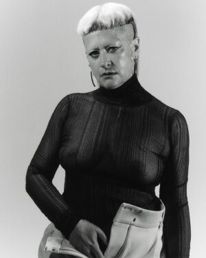 Peaches Instagram - Thank you @vmagazine 💫
#Heroes | As seen in V143: The Global Music issue, we’re honoring musicians who welcome listeners near and far into their version of heaven. 

Next up, #peachesnisker 

If you’ve never been to a Peaches concert, a quick tap through the artist’s Instagram highlights will quickly acquaint you with the heavy headbanging, tongue-out, champagne-spraying flare that the star embodies. Aside all the glitter and camp, Peaches is leading by example, being one of the few among her peers to make retroactive edits to her lyrics, with the ultimate goal of being more inclusive. “It’s important for all of us to constantly learn so we can get along with each other,” she says. Take a look into Peaches' upbringing and journey to the stage, inside the full story at the link in bio. 
— 
From V143 Fall Preview 2023 Issue 
Photography @jonnymarlow (@earlymorningriot) 
Fashion @carolinaorrico 
Makeup @_sammysingleton_ 
Hair @patriciamoralesla (@thevisionariesagency) 
Text & Editor @savsob 
Location @hypestudiosla
#vmagazine #teachesofpeaches