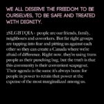 Peaches Instagram - Today on #TransgenderDayofVisibility, the @teganandsarafoundation announces an Open Letter: Artists Against Anti-Trans Legislation in Canada. For those outside of Canada, the country is often seen as a human rights haven. However, the reality is that Canada is not immune to the global attack on the trans community and their access to inclusive spaces, healthcare and freedoms.   More than 400 artists living in or hailing from Canada signed this letter to draw attention to the concerning rise of anti-trans legislation in the country, including proposed bans on inclusive healthcare for trans youth in Alberta, and infringement on the freedoms of gender-diverse youth to use their chosen names and pronouns at school without parental consent in New Brunswick and Saskatchewan.   The anti-trans policies taking root in Canada go beyond discrimination - they present a clear risk to the mental and physical well-being of trans individuals throughout the country. The undersigned artists stand against these alarming and destructive policies, and call on our communities and local and national policymakers to put a stop to this concerning surge in anti-trans policy.   Read the full letter and view all signatures at teganandsarafoundation.org/open-letter or the link in my story.