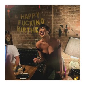 Pearl Mackie Instagram - The love of my life Thirty-thriving!!! 

Spent an iconic day with my iconic love, full of iconic divas and iconic drinks and then topped it off with an iconic surprise birthday party with all of her iconic friends! Because she is iconic. And in 4 months she is going to be my WIFE!!! 

Thank you to everyone for keeping the secret, worth it for the look on her face! 

Love you my darling @kmchhkr 🩷❤️🧡💛💚🩵💙💜🖤🩶🤍🤎

#loveislove #loveislove🌈 #bi #iconic #biconic #wife #gays #bisexualsdoexist