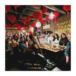 Pearl Mackie Instagram - The love of my life Thirty-thriving!!! 

Spent an iconic day with my iconic love, full of iconic divas and iconic drinks and then topped it off with an iconic surprise birthday party with all of her iconic friends! Because she is iconic. And in 4 months she is going to be my WIFE!!! 

Thank you to everyone for keeping the secret, worth it for the look on her face! 

Love you my darling @kmchhkr 🩷❤️🧡💛💚🩵💙💜🖤🩶🤍🤎

#loveislove #loveislove🌈 #bi #iconic #biconic #wife #gays #bisexualsdoexist