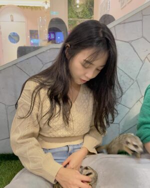 Pei-Pei Ho Instagram - 狐獴狠不受控，雖然牠們很愛發呆站立，
但⋯真的不好拍😮‍💨
超級活潑，活在自己世界！
可以這麼近距離互動，還是蠻有趣的，
而且服務親切，食物算不錯吃🤭
喜歡狐獴的寶蓓們可以去嘗試一下
回憶去找丁滿的前一天⋯
👱🏽‍♀️：我明天要去看狐獴耶！
👩🏼‍🦰：⋯我不明白你為什麼要花錢去看丁滿，澎澎怎麼辦？
👱🏽‍♀️：🙄我是獅子王嗎？到底⋯

#兔毛當然比較柔順 #兔子比較好拍 #金邦妮獲勝 #狐獴 #75度獴 #何蓓蓓 #daily #life #meerkat