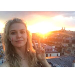 Penelope Mitchell Instagram - Been reticent to post on Instagram recently, actually completely paralyzed, because I keep waiting for a day when the world seems less shitty and me posting feels less vapid and infinitely regressive. But, then France won the World Cup and I danced with strangers in the street and it was good. #peace #fff