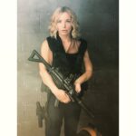 Perdita Weeks Instagram - Tactical Barbie taking five. 📸@haircolordiva