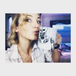 Perdita Weeks Instagram - You have to wait another week for another episode of Magnum PI. So here’s a pic of me and my favourite investigative partner, coffee.