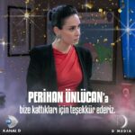 Perihan Ünlücan Instagram - Başak karakterine kattıklarınız için teşekkür ederiz. 🤍