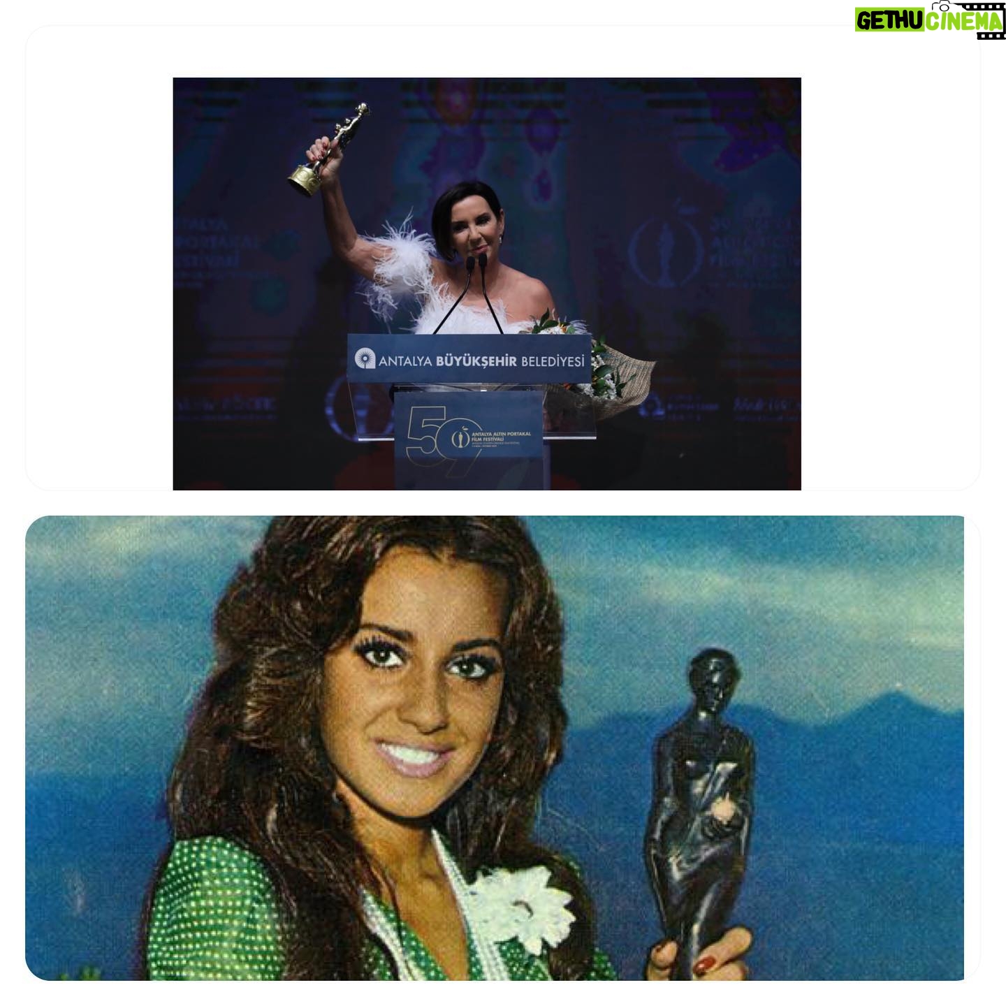 Perihan Savaş Instagram - Antalya film festivali 1974 en iyi kadın oyuncu 2022 yaşam boyu Onur ödülü başta Başkan @muhittinbocek olmak üzere festival komitesine emeği geçen herkese çok teşekkür ederim 🙏💫🤗@antalyaff