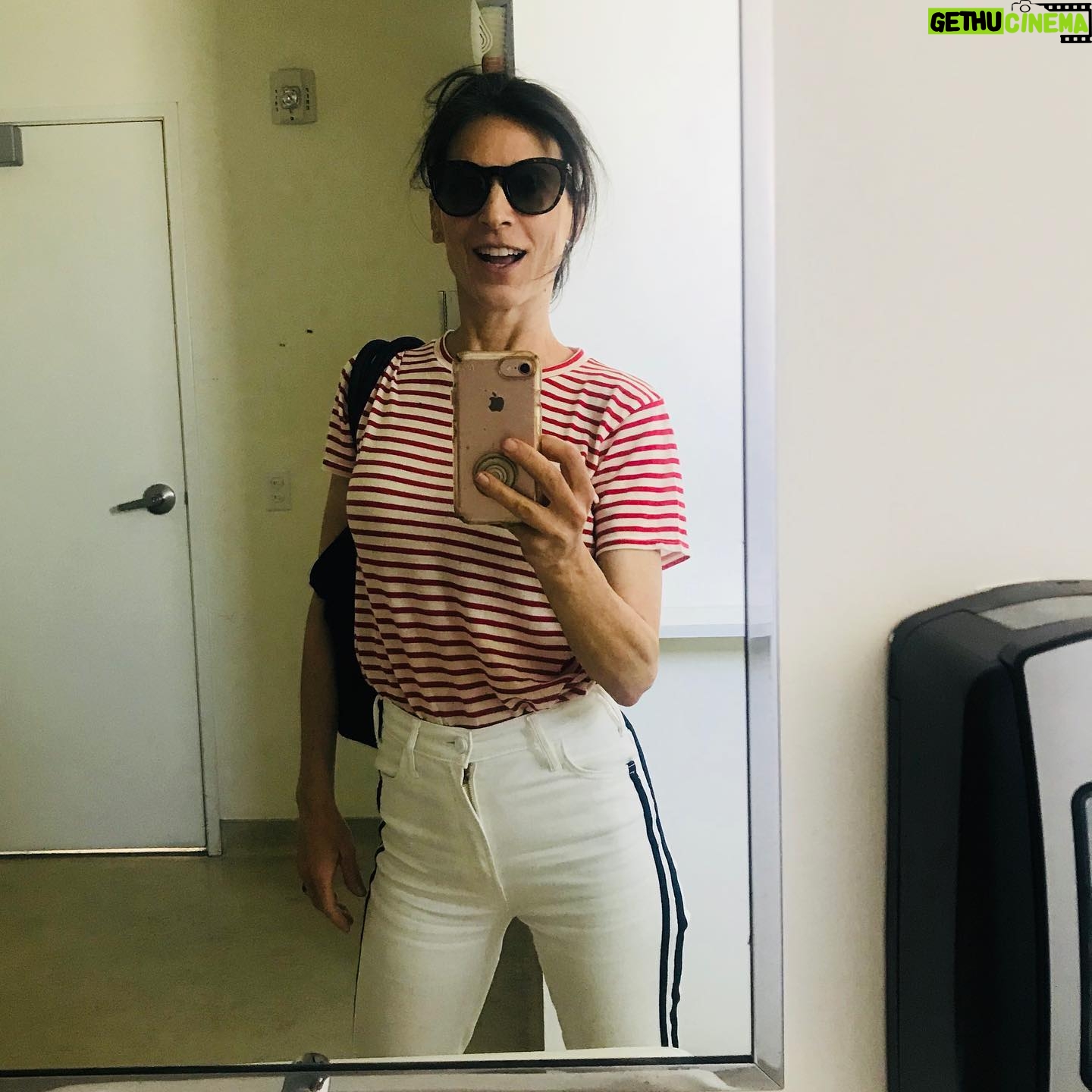Perrey Reeves - 1.5K Likes - I’m back! After a month away (on the longest vacation ever ❤️ @aaronfoxtennis ) and jumping right back in! Here today at the #sonystudio lot doing ADR for #showtime #theaffair I can’t wait for season five to start! Ps love my new #toryburch sunnies!