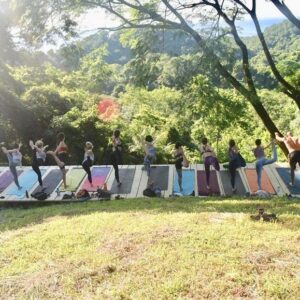 Perrey Reeves Instagram - YOGA RETREAT SPECIAL! Scroll left for more pix. Come join us!! At THE SANCTUARY AT TWO RIVERS in COSTA RICA! Link into my bio to sign up! The retreat center is a 40 acre all off grid property and the week includes six nights accommodations and three meals a day and yoga twice a day. There are nature trails and waterfalls and monkeys!  We would love to see you there 🐒!