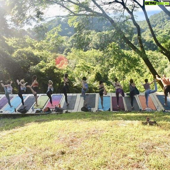 Perrey Reeves - 484 Likes - YOGA RETREAT SPECIAL! Scroll left for more pix. Come join us!! At THE SANCTUARY AT TWO RIVERS in COSTA RICA! Link into my bio to sign up! The retreat center is a 40 acre all off grid property and the week includes six nights accommodations and three meals a day and yoga twice a day. There are nature trails and waterfalls and monkeys! We would love to see you there 🐒!