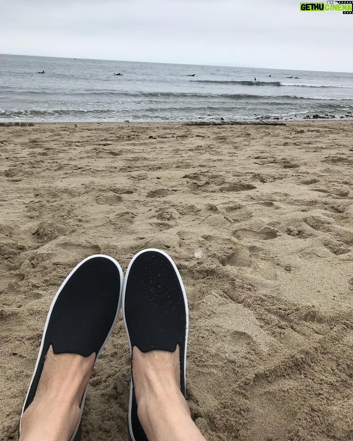 Perrey Reeves - 444 Likes - Moody #beachday day. Wearing @rothys shoes that are made from recycled marine plastic and the thread is from single use plastic bottles. They are 3-D knit so there’s no waste. (This is not an ad. The company is amazing and doing amazing things) #walkthewalk #environmentallyfriendly #rothysinthewild #rothys